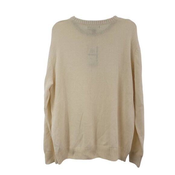 Tricots St. Raphael Men’s Size 2XL Cotton Pullover Crew Neck Vanilla Sweater NWT - Picture 10 of 16